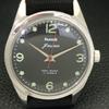 VINTAGE HMT JAWAN HAND-WINDING INDIAN MENS BLACK COLOR DIAL WATCH A702054-5 R208-a702054