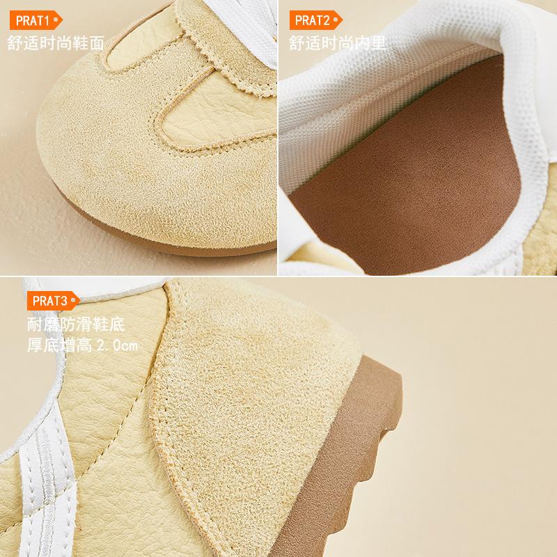 ins new German training shoes female spring student sports running casual street shooting thick sole increase