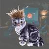 Pet Cute Halloween Wig Adjustable Dress Up Hair Headdress With Elastic Band Hair Accessories For Cats Dogs