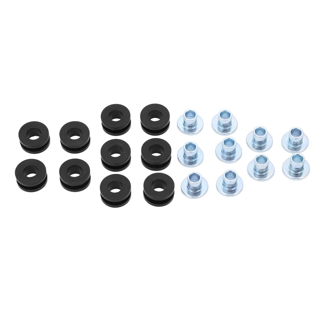 10 Sets Motorcycle Grommets Bolt Kit Rubber Metal Fairings Accessories Replacement for Suzuki