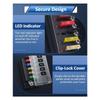 LyxosVee Fuse Block 6 Circuit Fuse Box Kit with LED Indicator Car Fuse Box