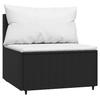 Vidaxl 4-Piece Lounge Set With Cushions, Poly Rattan