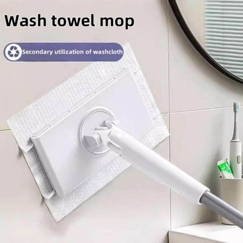 Multifunctional Face Towel Small Automatic Cloth Mop Multifunctional Household Bathroom Floor Cleaning Mini Dust Mops