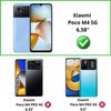Tempered Glass Films for Xiaomi Poco M4 5G [Pack 4] Phonillico® Screen Protector