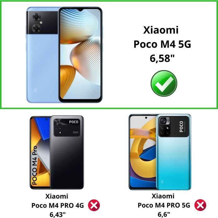 Tempered Glass Films for Xiaomi Poco M4 5G [Pack 4] Phonillico® Screen Protector