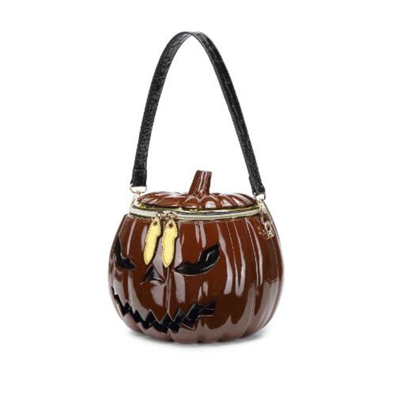Halloween Pumpkin Shape Women'S Shoulder Bag Shion Purses And Handbags Girl'S Crossbody Bag Designer Clutch Fun Cartoon Bags