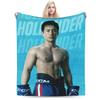 Kiss Heated Rivalry Fleece Throw Blankets Hollanov Blanket for Bed Bedroom Lightweight Bedding Throws