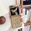 Glitrende Diamant Briljant TPU Myk Kant Telefondeksel for Samsung Galaxy Z Flip 7 6 5 4 3 Flip7 Flip6 Hudfølelse Beskyttelsesdeksel