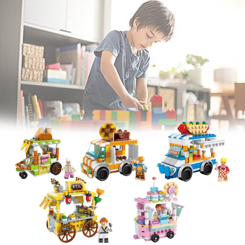 Block Dessert Building City Street View Model Kid Multi Shape Jigsaw Puzzle Gift
