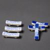 Pure Hand-made Japanese Ceramic Chopsticks Stand Blue and White Porcelain Pattern Chopsticks Hold Table Furniture Crafts