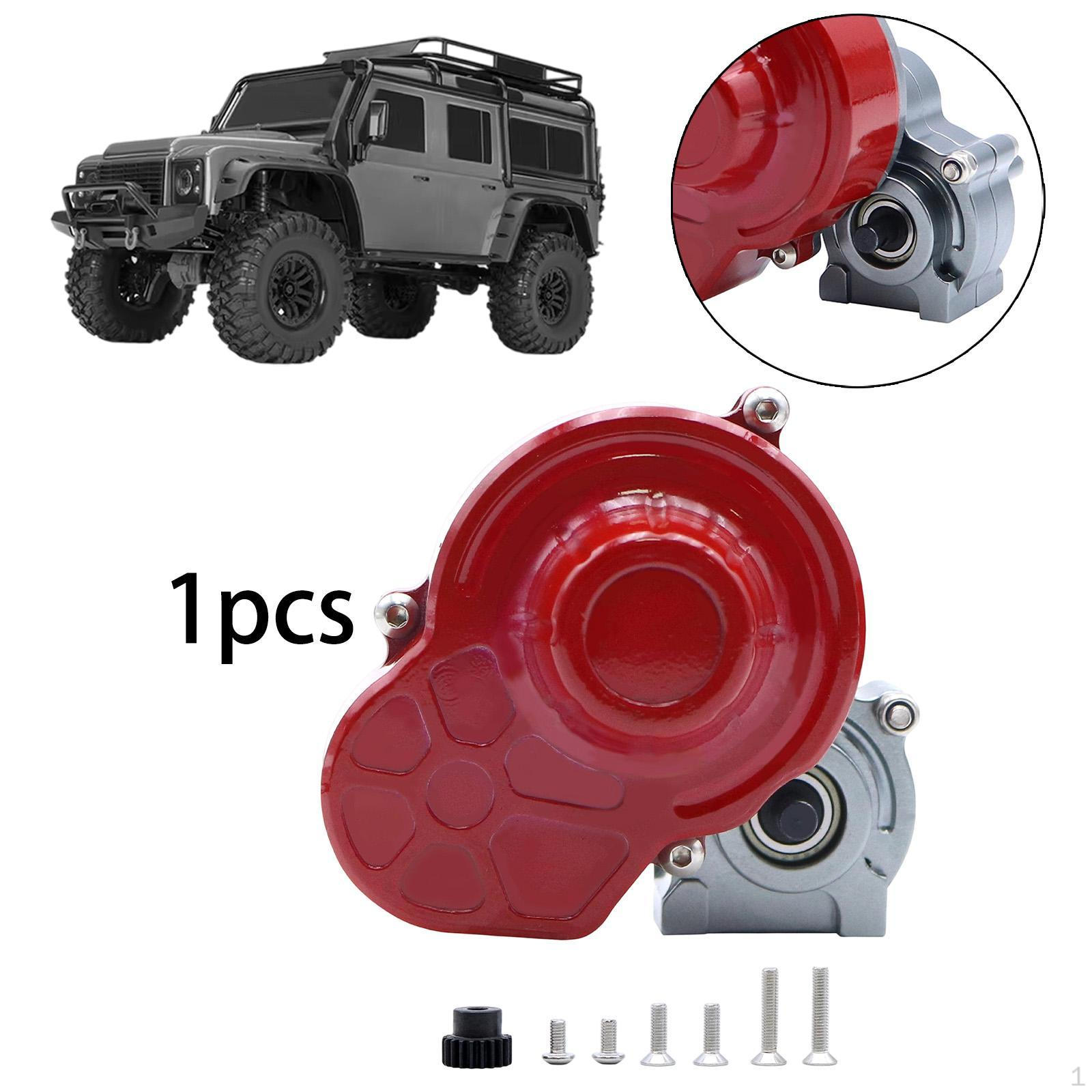 

48P Metal Transmission Gearbox with Motor Gear/ Cover for 1/10 RC Rock Crawler SCX10 срібний