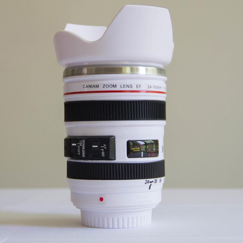 

Креативная чашка в виде объектива зеркальной камеры из нержавеющей стали: Кружка-личность унисекс для студентов, кофеманов, офиса и интернет-знаменитостей 301-400ml