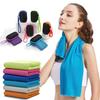 Portable Polyester Cooling Towel Microfiber With Case Sports Towel Absorbent Ice Towel Outdoor