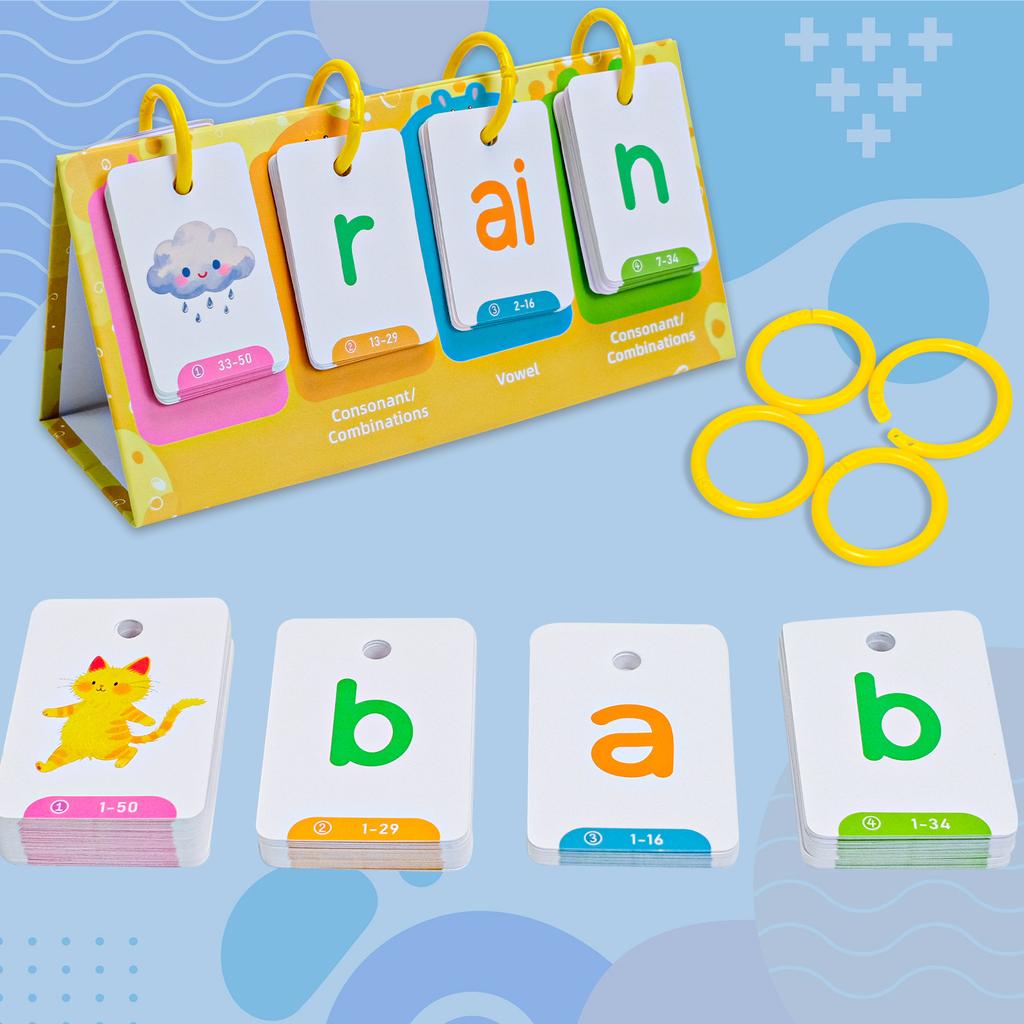 Children's Table Model Visual Word Education Card 129PCS Early Enlightenment Graphic Cognitive Word Card Educational Toys