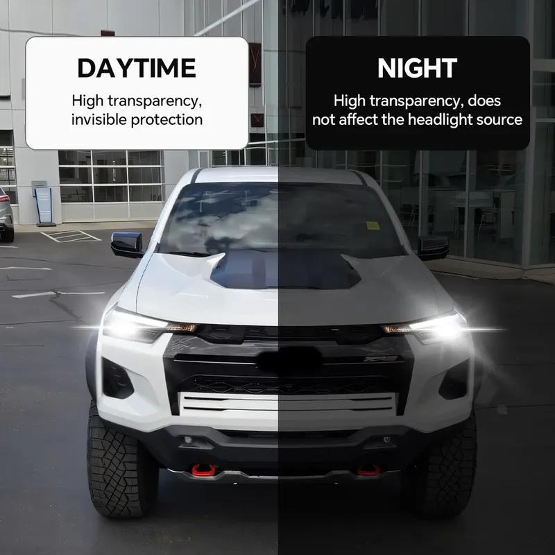 PPF TPU Paint Protection Film for Chevrolet Colorado ZR2 -2024 Precut Transparent PPF TPU 8.5mil Headlight Rearview Film