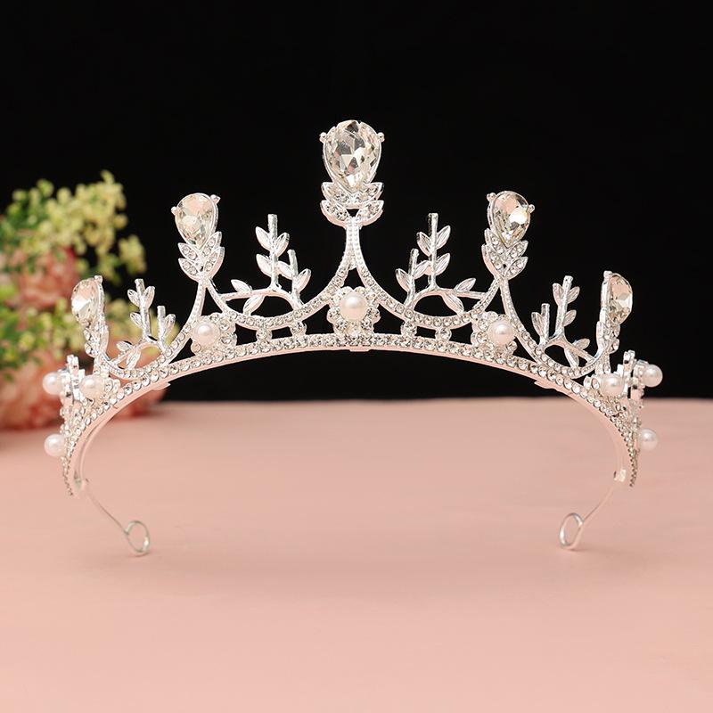Black Baroque Crown Tiara Bride Eighteen Female Bar Mitzvah Birthday Princess Crown