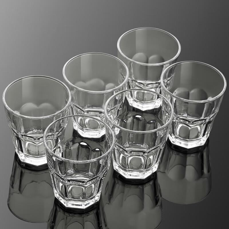 Octagonal Tempered Glass Drinking Glasses