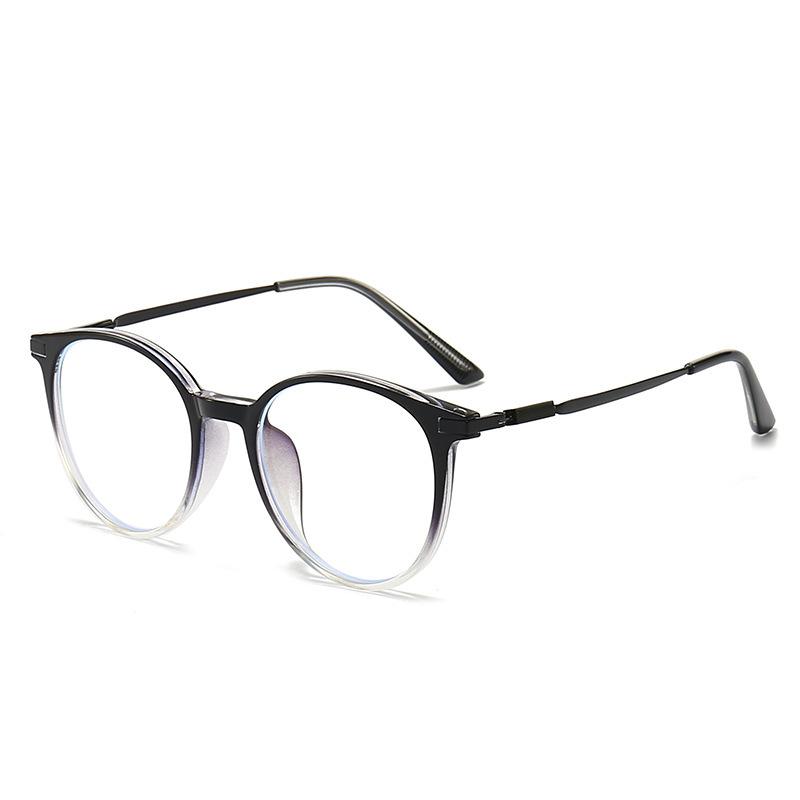 Myopia glasses, men's and women's anti-blue light plain frames, student glasses, high-degree glasses frames