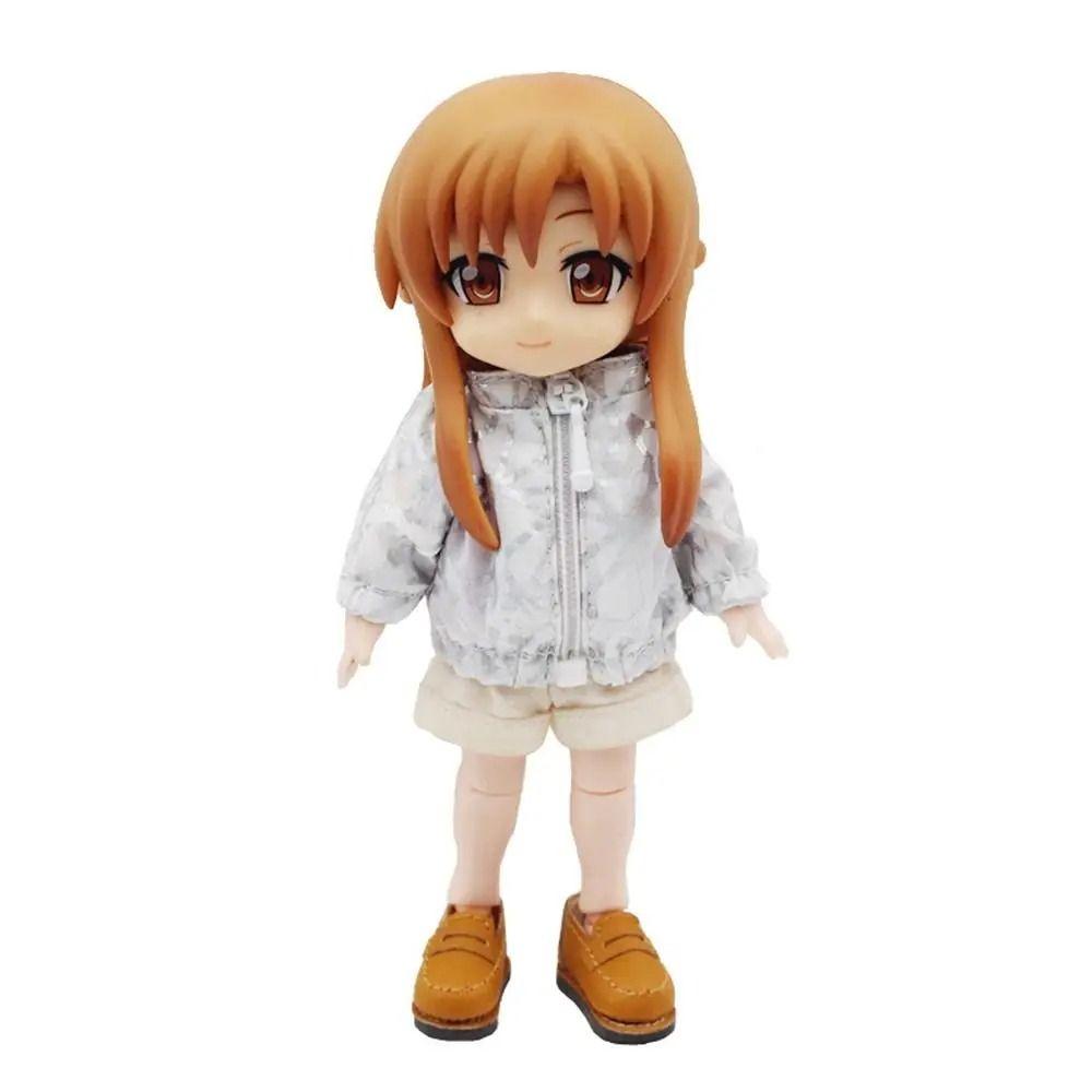 Casual Wear OB11 Doll Clothes Long-sleeved Jacket Mini Zipper Coat Doll Sunscreen Jacket  Girl Toy