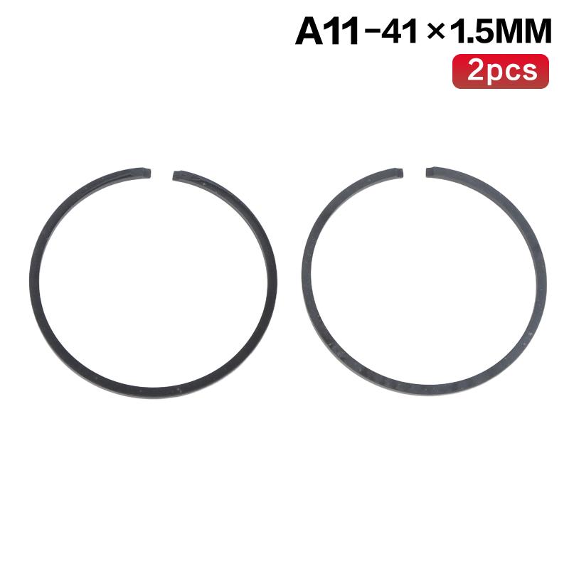 2Pcs Durable Carbon Steel Piston Rings High Wear Resistance For Chainsaws Trimmers Pruning Machines Repair Garden Tools