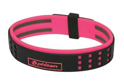 Phiten Bracelet RAKUWA Breath S Duo Type Limited 19cm Black/Pink