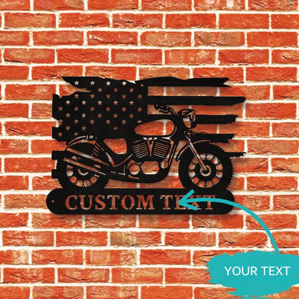 Personalized Custom Metal Sign for Davidson Motorcycle Garage Decor Name Plaque Gift for Bike Enthusiasts