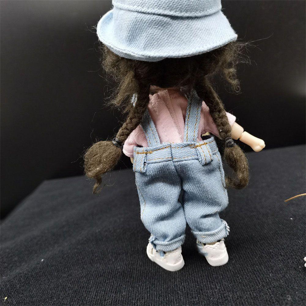 5 Styles For 1/12Bjd Gift Toys Doll Clothes Fashion Overalls Denim Pants Obitsu11 Doll Accessories