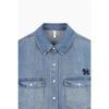Puppy Embroidery Denim Blouse Babl91611