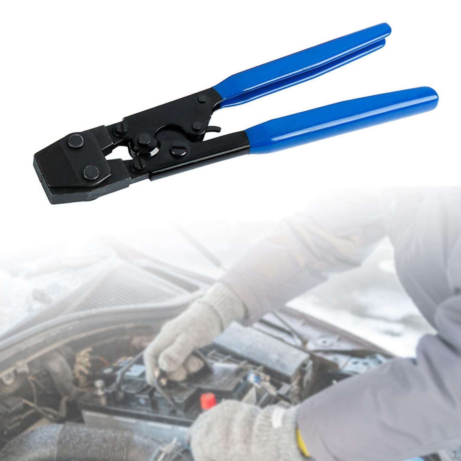 

Car Ball Cage Clamp Pliers Crimper Pipe Cinch Tool for Easy Electrical Repairs DIY Enthusiasts синий