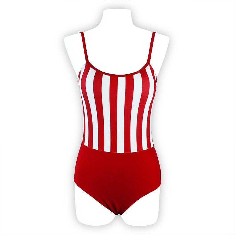 

Купальники цельный полосатый купальник женский боди купальный костюм L
