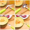 Double End Ball Scoop Labor Saving Anti Deformed Sawtooth Design Melon Ball Spoon Household Supplies