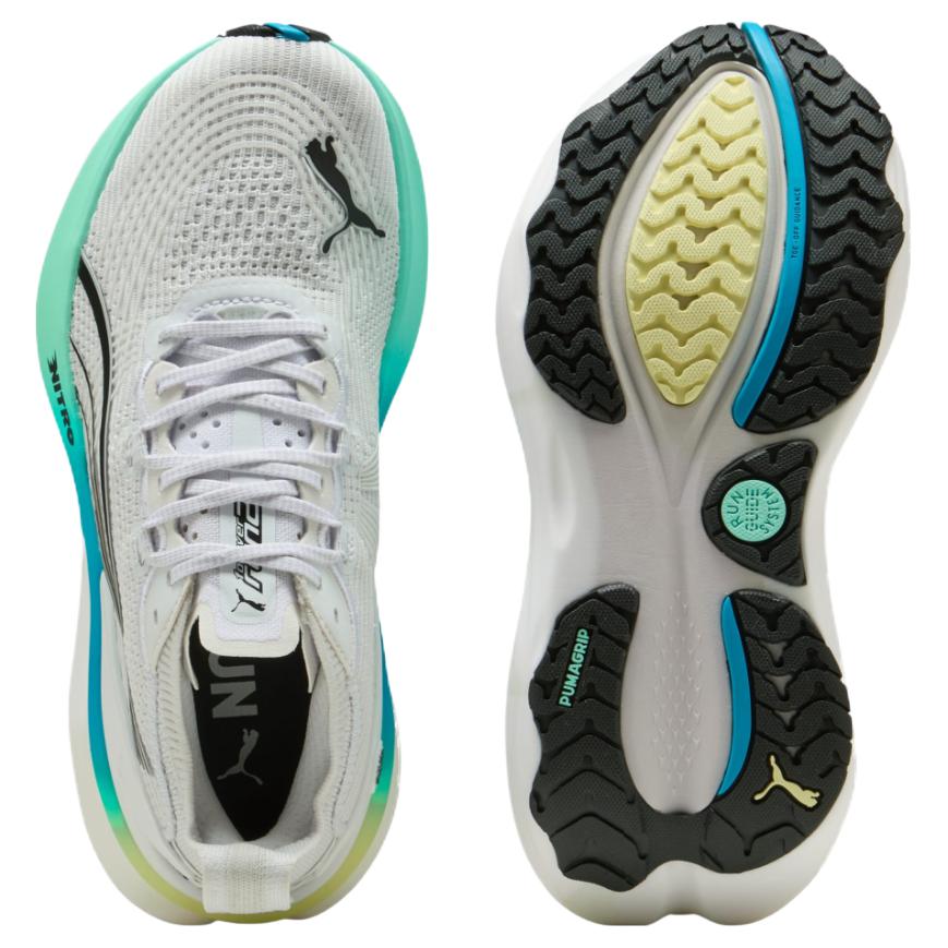 Puma Foreverrun Nitro Ii Comfortable Versatile Durable Breathable Low-Top Running Shoes Women sneaker White Green 310471-15