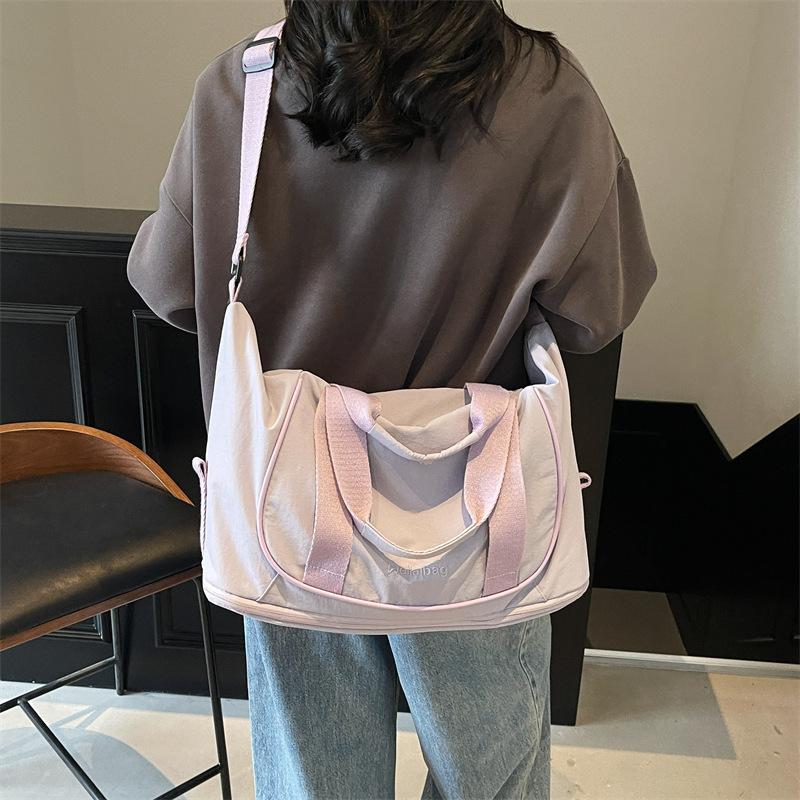 Extensible Yoga Fitness Bag Women's Travel Bag Lightweight Outdoor Canvas Storage Bag