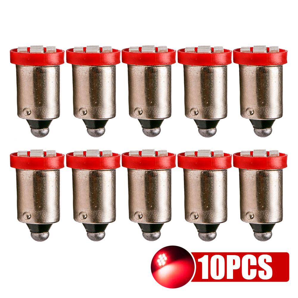 10Pcs BA9S T4W 8SMD 3020 Led Bulbs 1206 Car Interior Lights Source Parking Lamp Signal Lamp DC 12V Car Interior Accessories