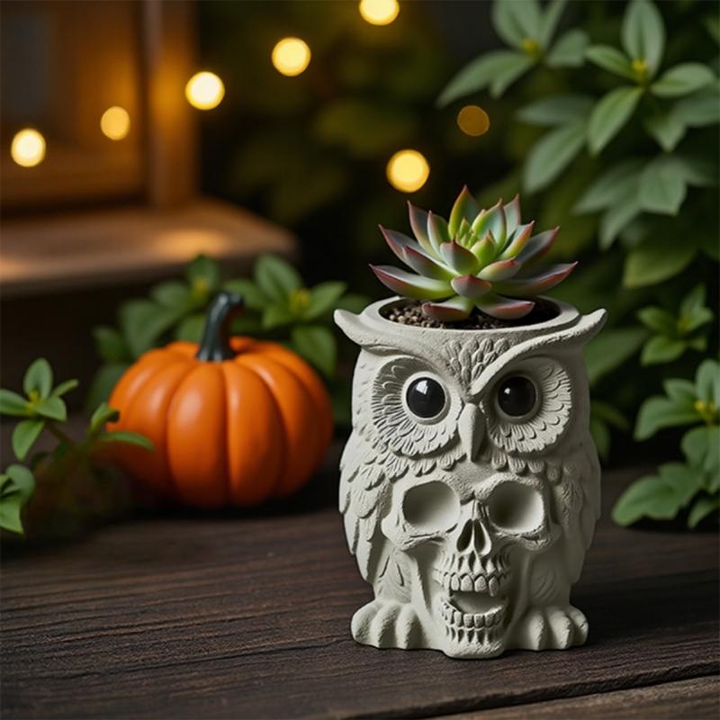 Handmade Succulent Planter Silicone Mould Concrete Flower Pot Mold Easy Demold Gypsum Mould for Home Decoration