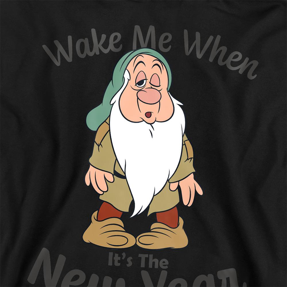 Snow White Childrens/Kids Wake Me When It's The New Year Sleepy Heather Tagless Hoodie