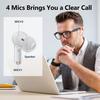 A40 Pro Wireless Earbuds, 50Hrs Playtime Bluetooth Earbuds Built In Noise Cancellation Mic with Charging Case, Bluetooth Headphones with Stereo