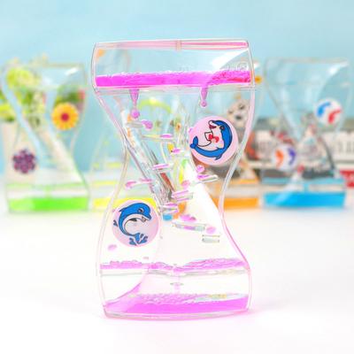 Moving Gocciolamento Olio Giocattolo per Bambini Clessidra Liquido Bolla Timer Home Office Decorazione Scrivania