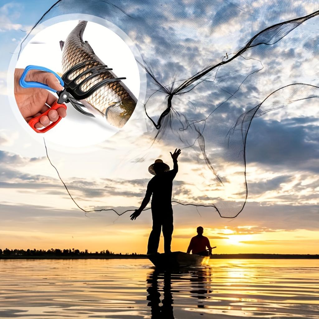 Upgraded Three-Claw Fish Gripper, Non-Slip Metal Fishing Clamp With Enhanced Grip, Waterproof Anti-Slip Fish Controller For Outdoor Fishing Use