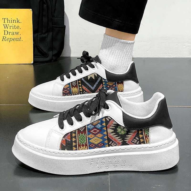 Men's shoes 2025 new summer breathable casual board shoes versatile platform shoes men's sports students small white tide shoes