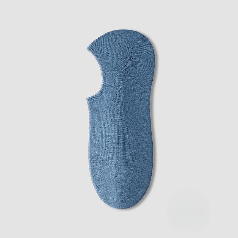 Men's Summer Thin Invisible with Cotton Deodorant Sweat Absorption Antibacterial Breathable Socks