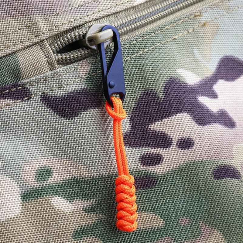 5lots Colorful Detachable Zippers Sliders Cord Outdoor Bag Zippers Pull Head for Outdoor Backpacks Use