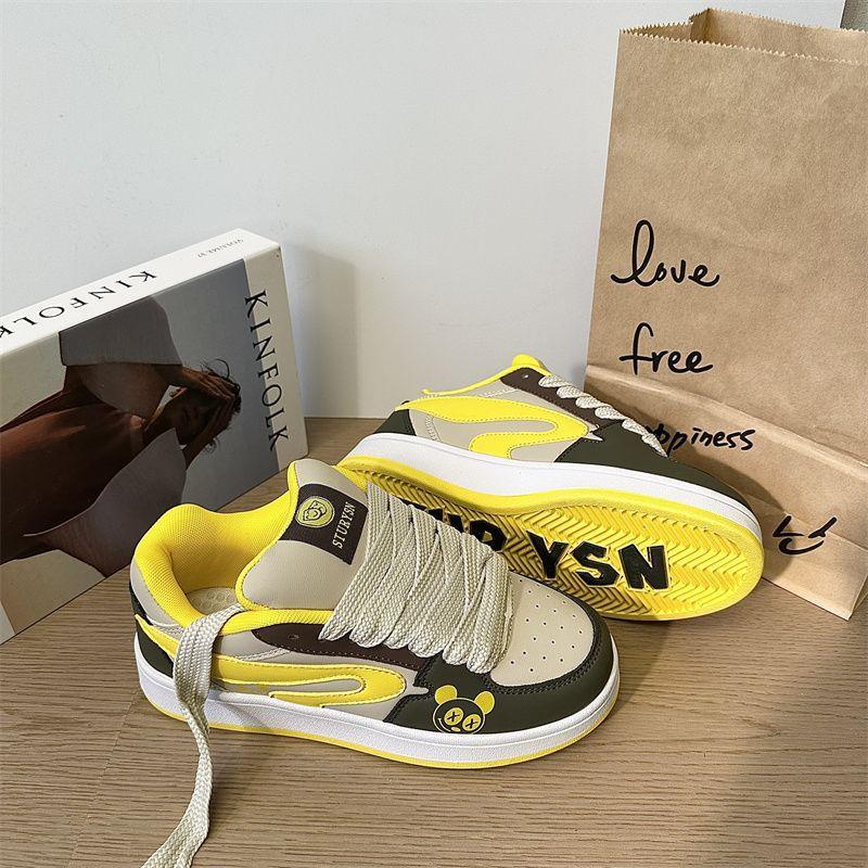 Color Matching Design Sense Bread Shoes Women's Tide Spring New Original Versatile Sports Casual Board Shoes