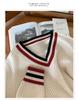 2025 Autumn/Winter Women's 100% Wool V-neck Sweater - Loose, Slimming, Versatile, Thick Knitwear