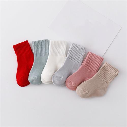 lawadka 6Pairs/set Newborn Baby Boy Socks Cotton Baby Girl Socks Autumn Winter Baby Socks for Girls Cartoon Striped Infant Thing