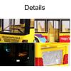 1/36 Single Bus Model Car Toy Metal Die-cast Sound Light Pull Back 3 Doors Opened Autobus Models Ornament Toys Gifts for Kids