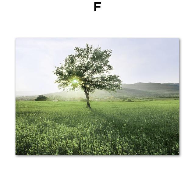 Sunflower Butterfly Mountain Lake Flowers Wall Art Canvas Painting Nordic Posters And Prints Wall Pictures For Living Room Decor