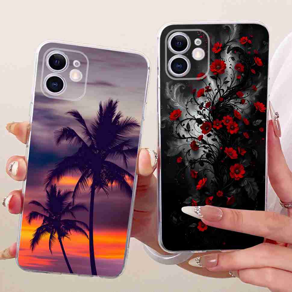 Case For iPhone 11 iPhone11 Cute Cat Dragon Flower Casing Soft Silicone Phone Back Cover For Apple iPhone 11 Pro 11Pro Fundas