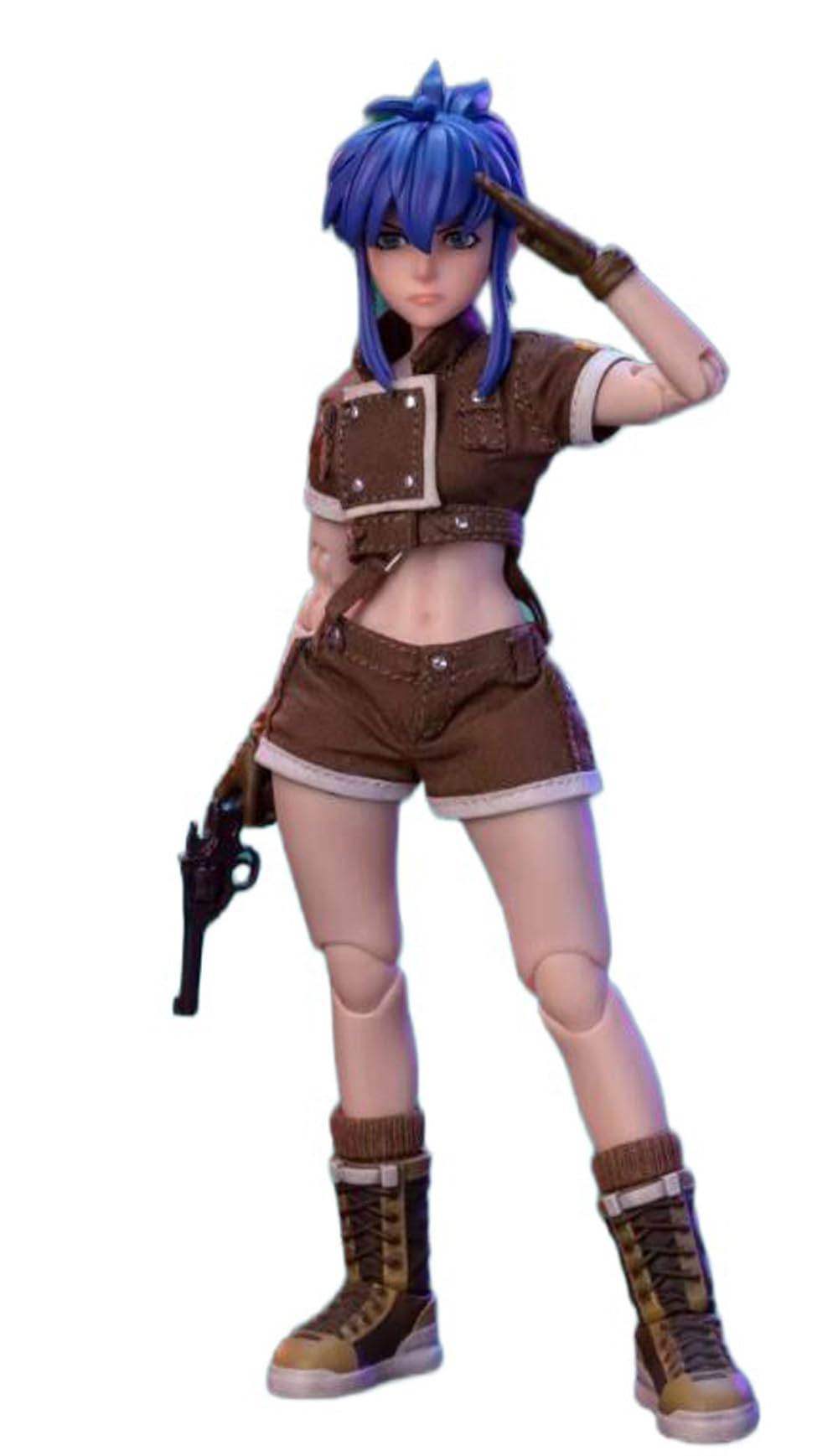 

[AC] TUNSHI STUDIO 112 The King of Fighters Leona Heidern Articulated Action Figure Body Head Outfit Accessories Full Set