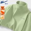 Thermal Double-Fleece Mock Neck Long Sleeve T-Shirt